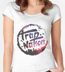 nation trap Women's Fitted Scoop T-Shirt