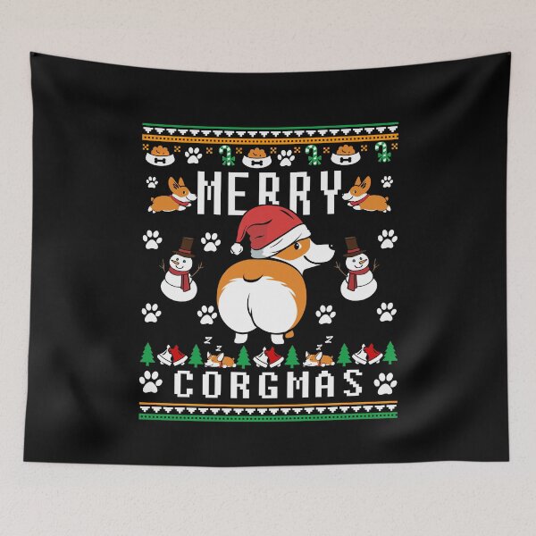 Item preview, Funny Corgi Lover Ugly Christmas Sweater designed and sold by KsuAnn.
