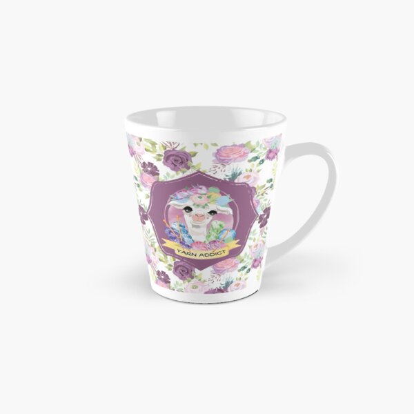 Violet the Yarn Addict Alpaca Tall Mug