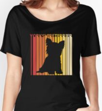 Vintage Retro Yorkshire Terrier Christmas Gift Women's Relaxed Fit T-Shirt
