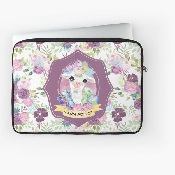 Violet the Yarn Addict Alpaca Laptop Sleeve