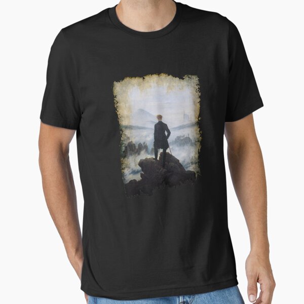 Artikel-Vorschau von Caspar David Friedrich Das Wanderer-Kunstliebhaber-Geschenk-T-Shirt, designt und verkauft von Johannesart.