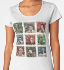Gracie BJJ Brazilian Jiu Jitsu Hero stamps Women's Premium T-Shirt