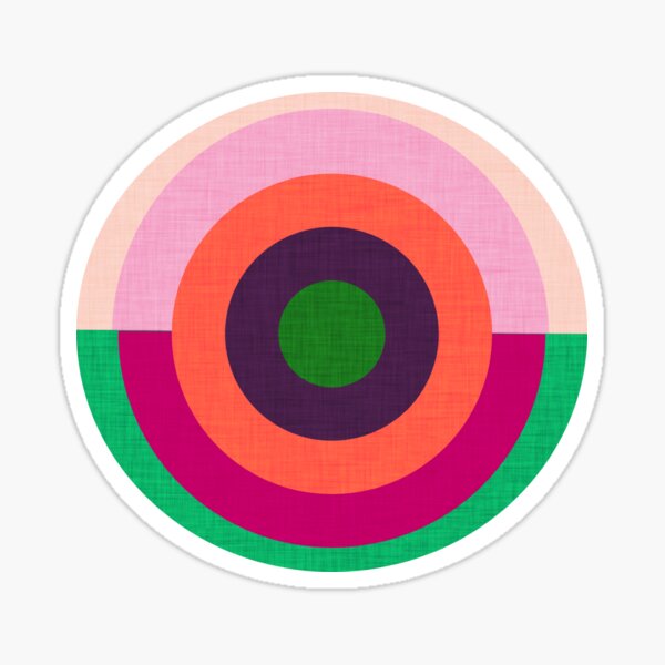 Solaris Pink #homedecor #midcenturymodern #midcentury Sticker