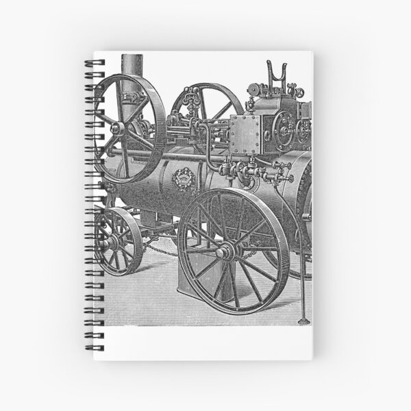 Ancient steam machine #steampunk #steampunkstyle #steampunkfashion #steampunkclothing #Cyberpunk #Dieselpunk #Fantasy #ScienceFiction #Ancientsteammachine #Ancient #steam #machine #steammachine Spiral Notebook
