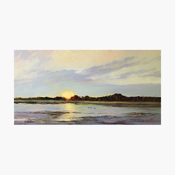 Item preview, Teal Sunrise Swamp, Mingbool South Australia  designed and sold by Pieter Zaadstra Studio.