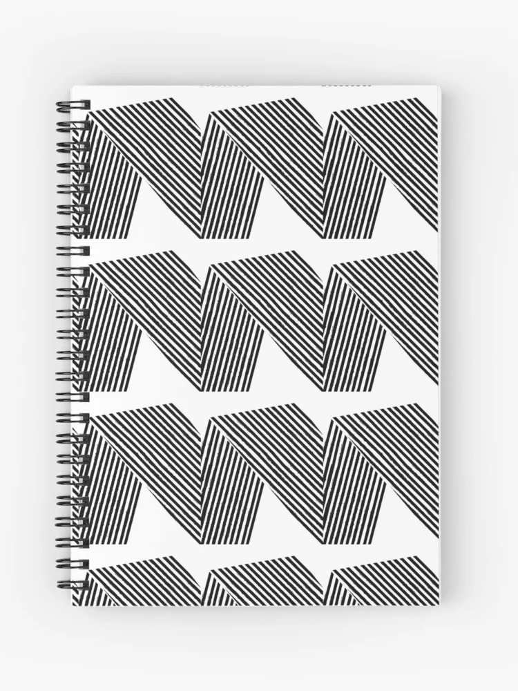 Black and White Zig Zag Line Art Pattern | Journal