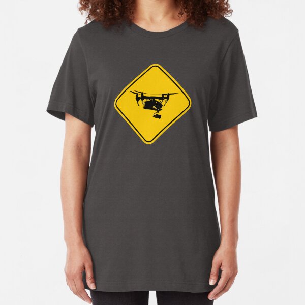 Drone Sign Slim Fit T-Shirt