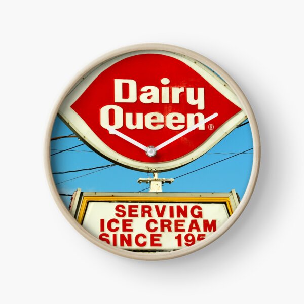 Diary Queen Sign Clock
