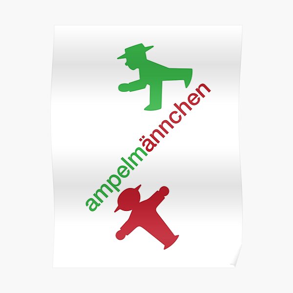 ampelmännchen Poster