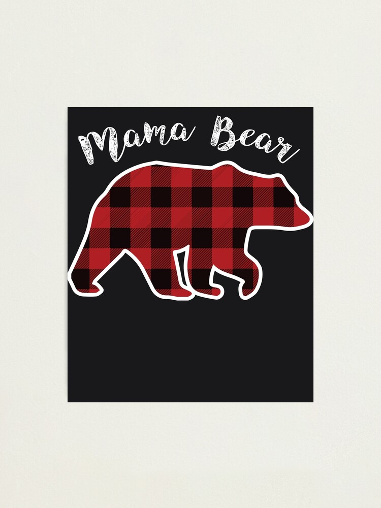 Mama Bear | Women Red Plaid Christmas Pajama Family Mom Gift Mama Bear | Women Red Plaid Christmas Pajama Family Mom Gift