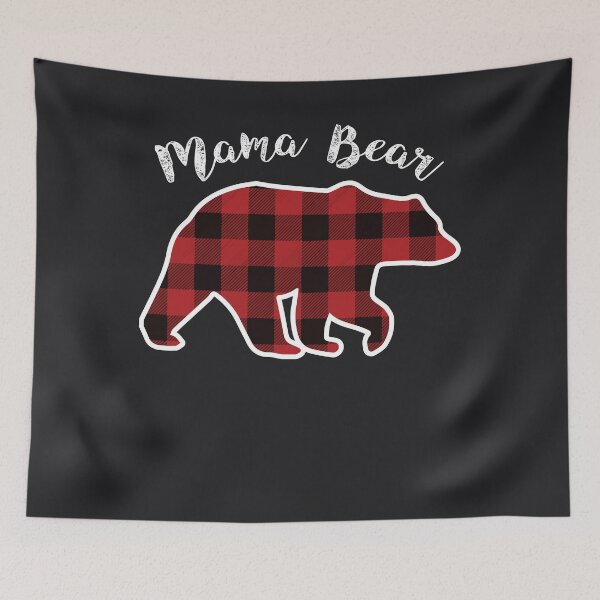 Item preview, MAMA BEAR | Women Red Plaid Christmas Pajama Family Mom Gift designed and sold by melsens.