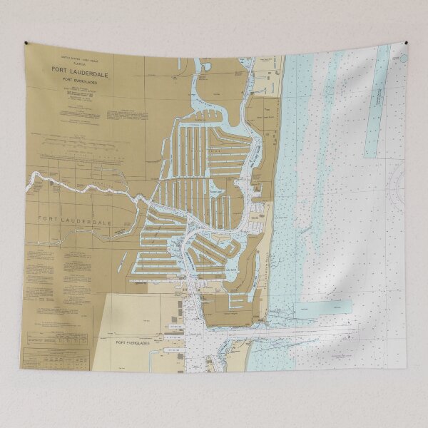 Item preview, Map of Fort Lauderdale FL (1991) designed and sold by BravuraMedia.