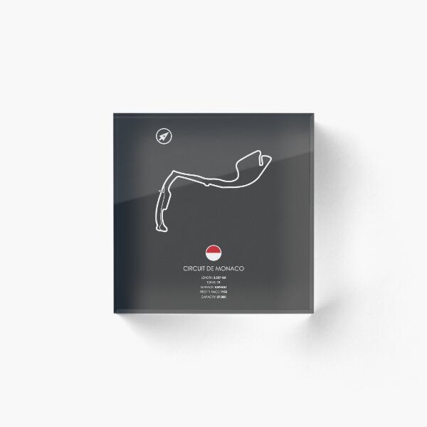 Circuit De Monaco Acrylic Block