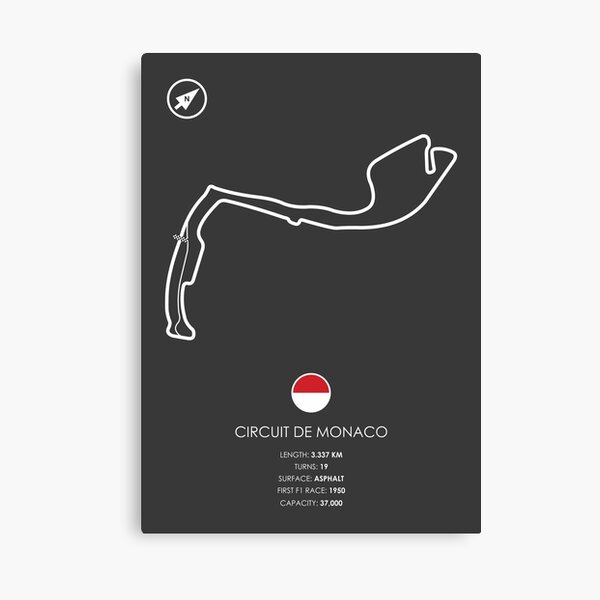 Circuit De Monaco Impression sur toile