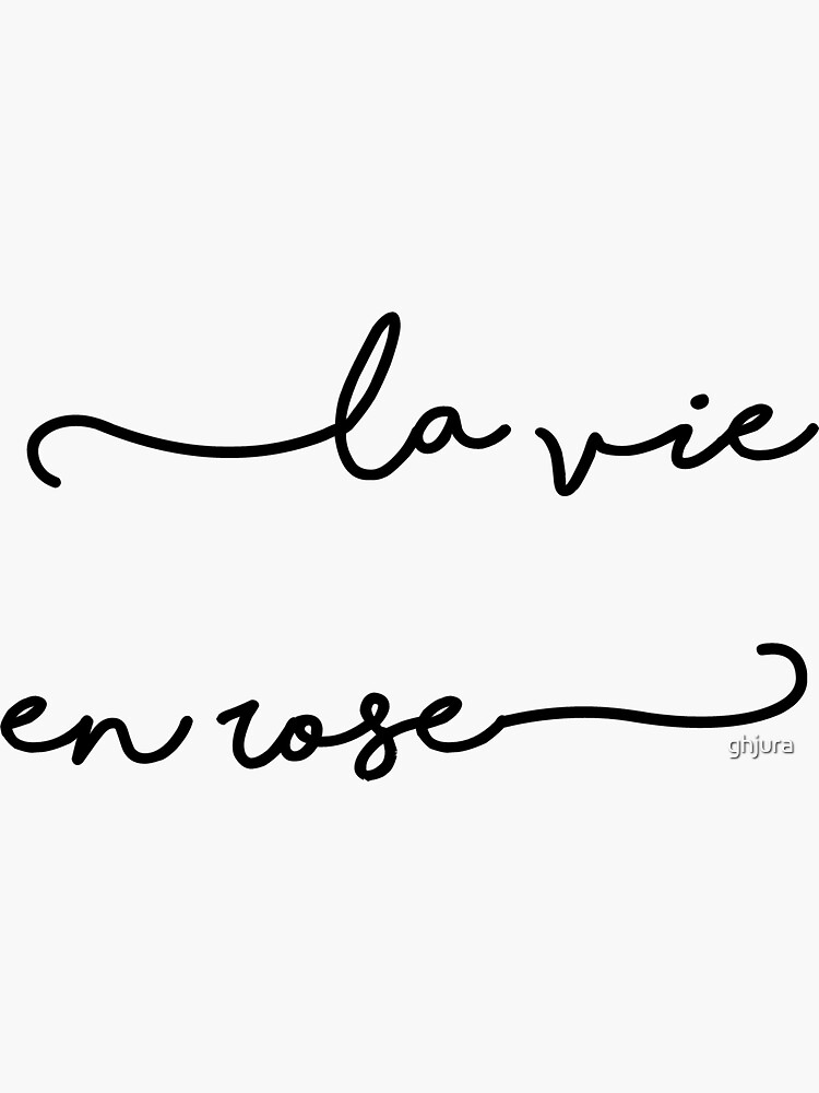 "La vie en rose" Sticker by ghjura Redbubble