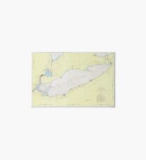 Vintage Map of Lake Erie (1955) Art Board