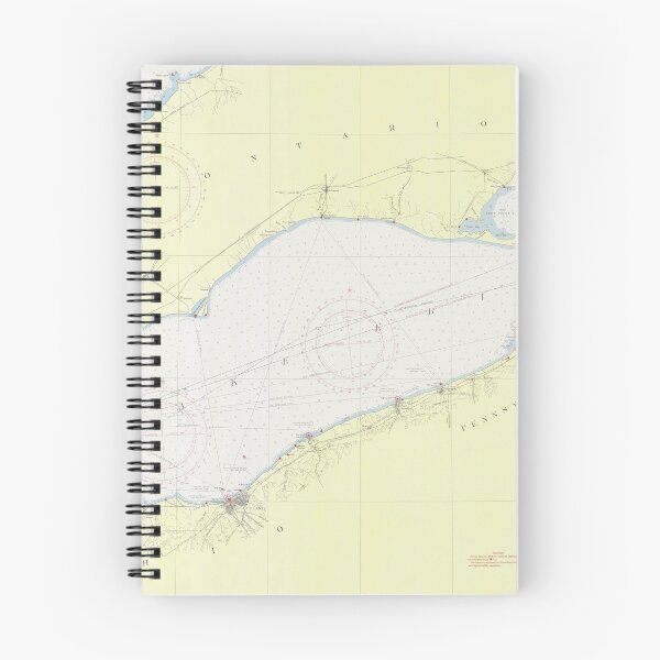 Item preview, Vintage Map of Lake Erie (1955) designed and sold by BravuraMedia.