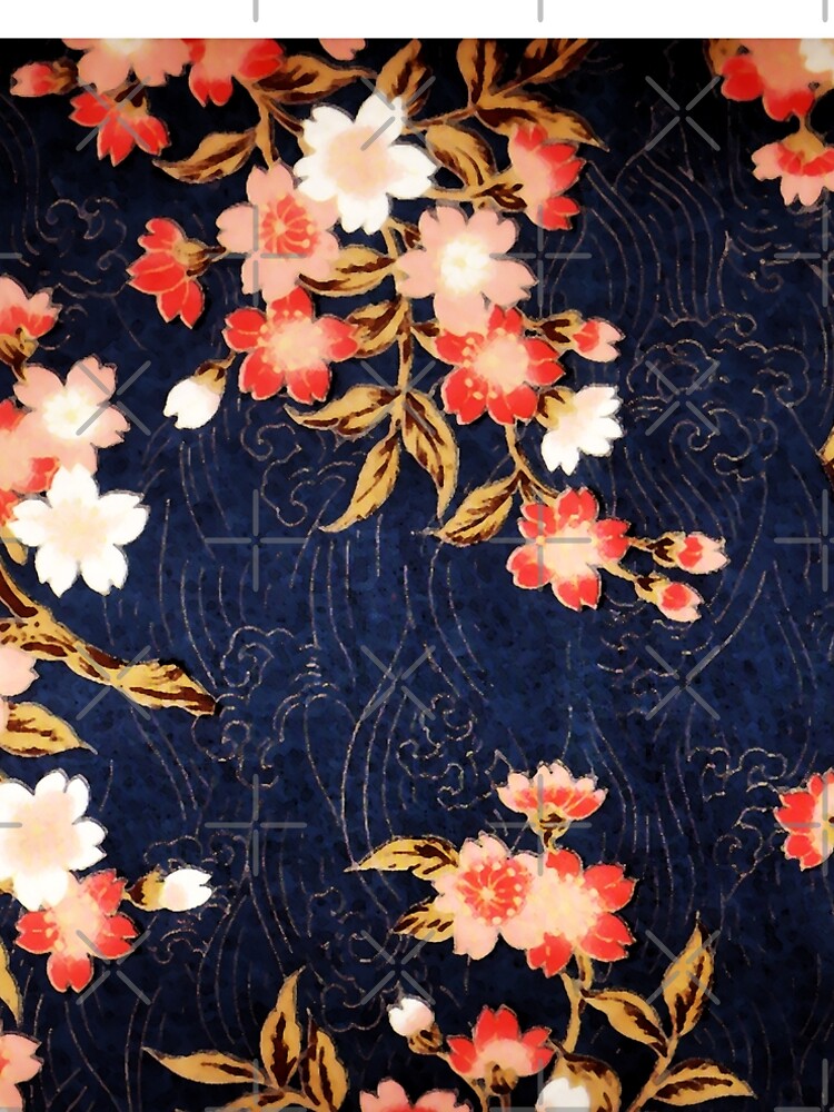 PINK RED WHITE SPRING FLOWERS IN DEEP BLUE Japanese Floral" A-Line Dress for Sale by BulganLumini | Redbubble PINK RED WHITE SPRING FLOWERS IN DEEP BLUE Japanese Floral" A-Line Dress for Sale by BulganLumini | Redbubble
