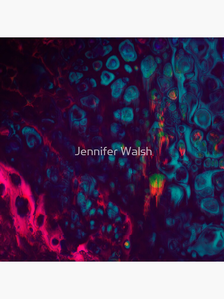 Artwork view, Synthwave- Glitchy Abstract Pixel Art designed and sold by Jennifer Walsh
