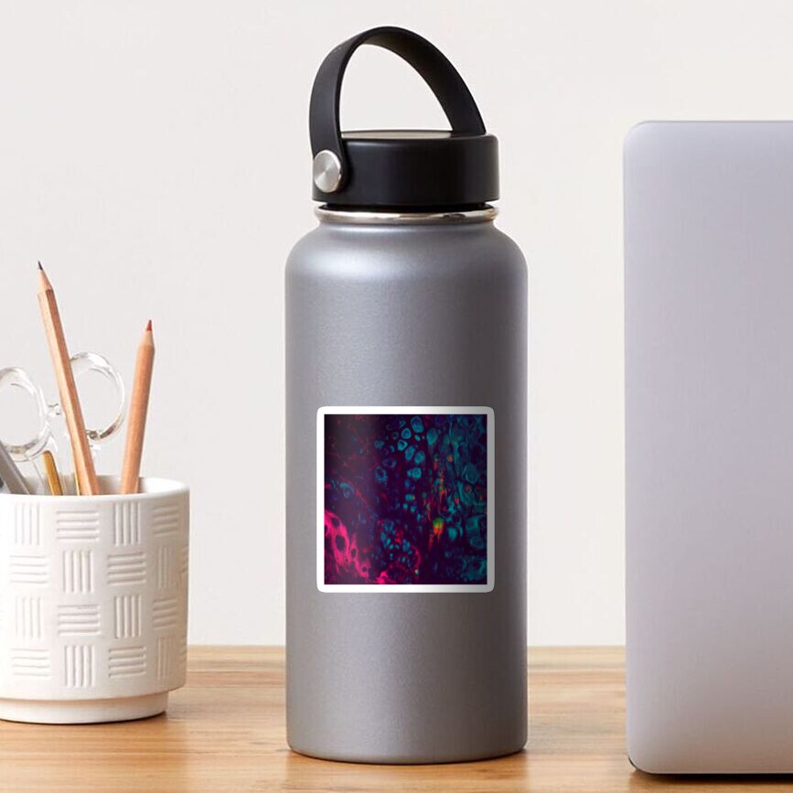 Synthwave- Glitchy Abstract Pixel Art Sticker