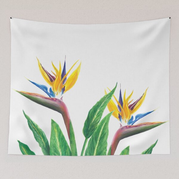 Item preview, Birds of paradise flower watercolor designed and sold by bakingdesign.
