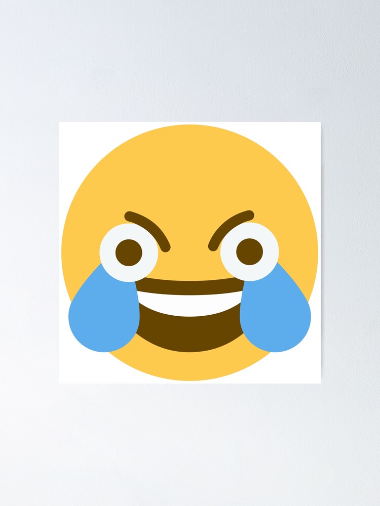 Funny laugh emoji Poster for Sale by Nature Design's