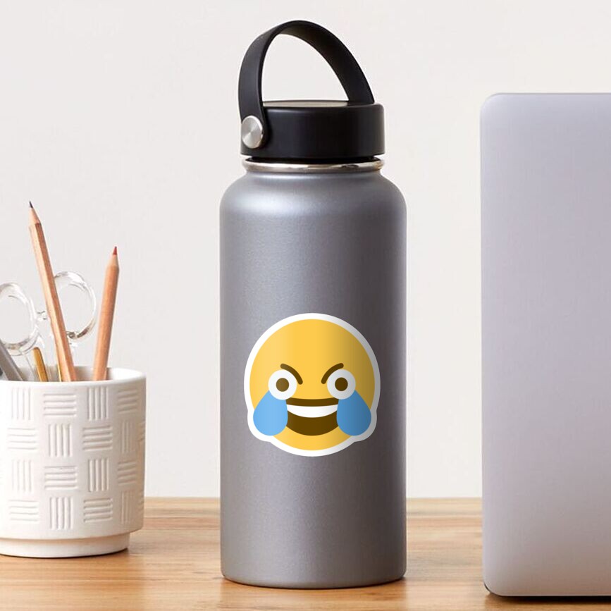 "Open Eye Crying Laughing Emoji" Sticker For Sale By MEME-MERCH-com ...