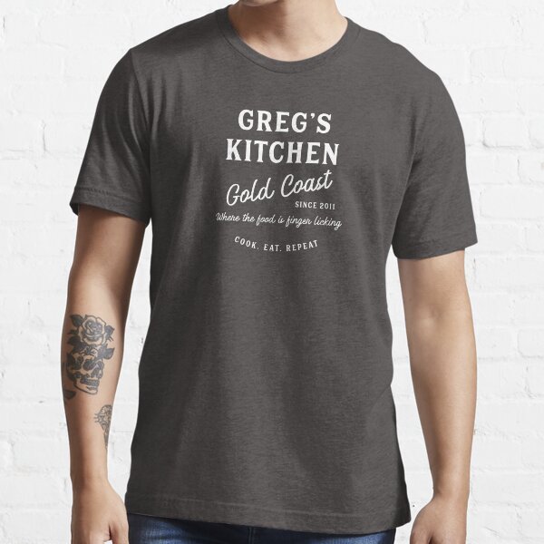Greg S Kitchen Cook Eat Repeat T Shirt By Gregskitchen Redbubble