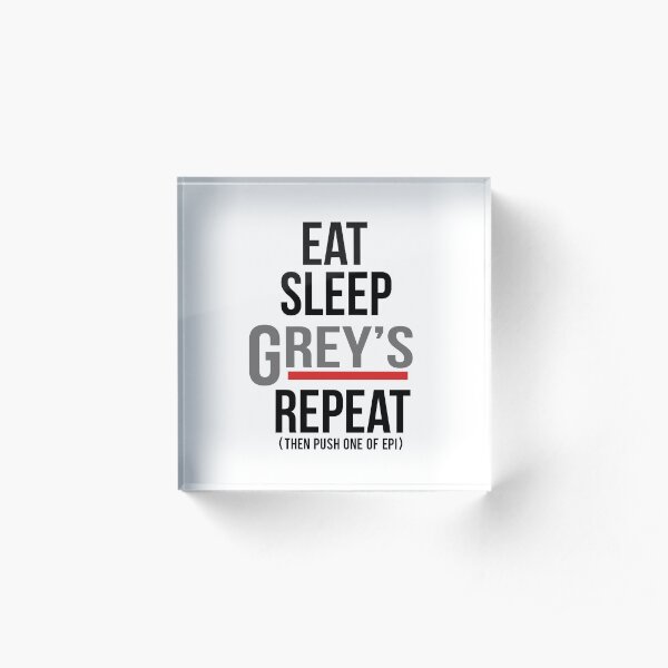 Grey's Repeat Acrylic Block