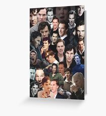 Benedict Cumberbatch Collage Greeting Card