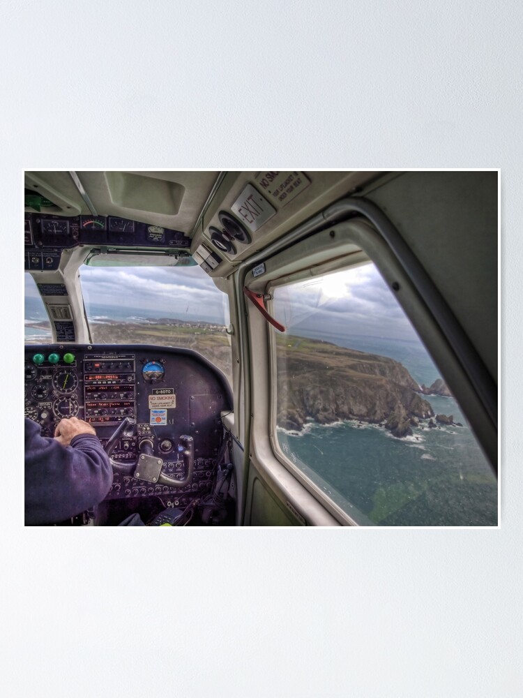 Alternate view of Long Final with a crosswind - Alderney Poster