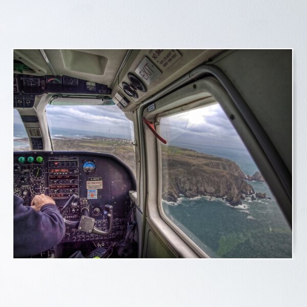 Long Final with a crosswind - Alderney Poster