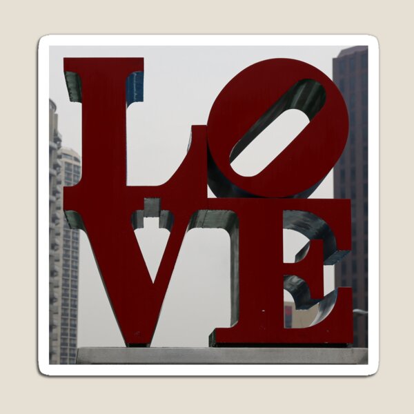 Love Philadelphia Sculpture Magnet