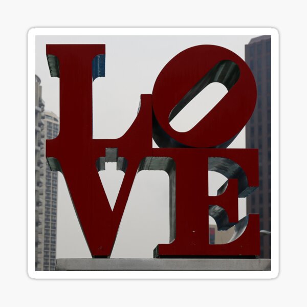 Love Philadelphia Sculpture Sticker