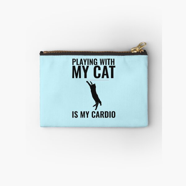 Item preview, Playing with my Cat is My Cardio designed and sold by SillyShirtsLOL.