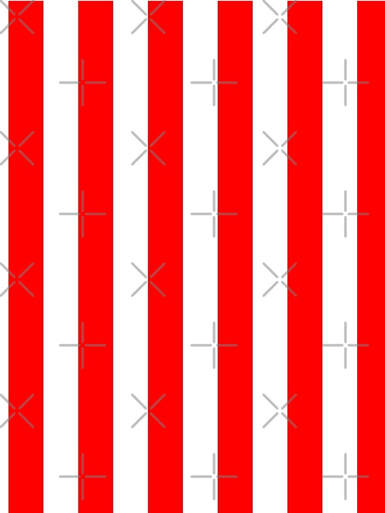 Red and White Vertical Stripes by starrylite