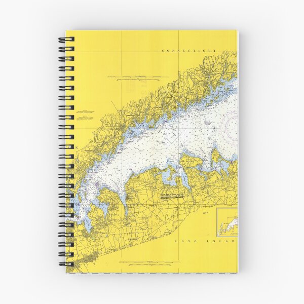 Item preview, Vintage Map of The Long Island Sound (1958) designed and sold by BravuraMedia.