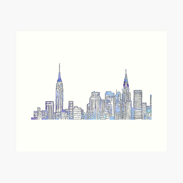 New York City Skyline New York City Socks | Redbubble