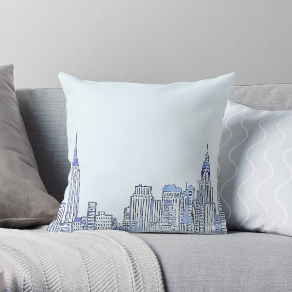 NYC Skyline Throw Pillow
