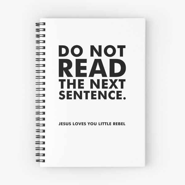 Item preview, Do not read the next sentence. Jesus loves you little rebel designed and sold by Fede2punto0.