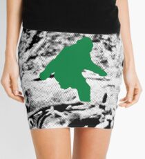 Bigfoot (Green) Mini Skirt