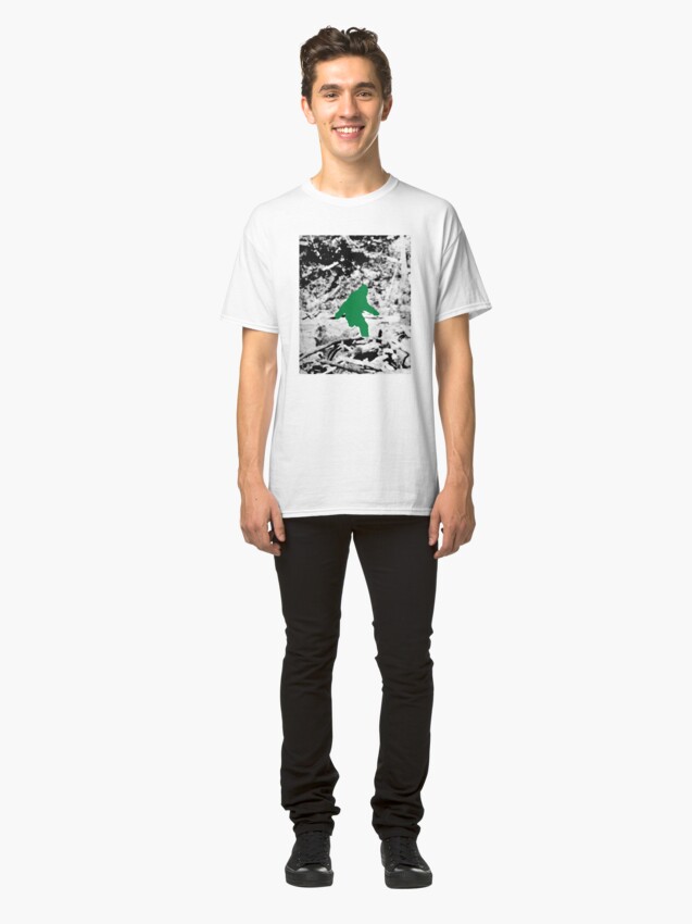 Alternate view of Bigfoot (Green) Classic T-Shirt
