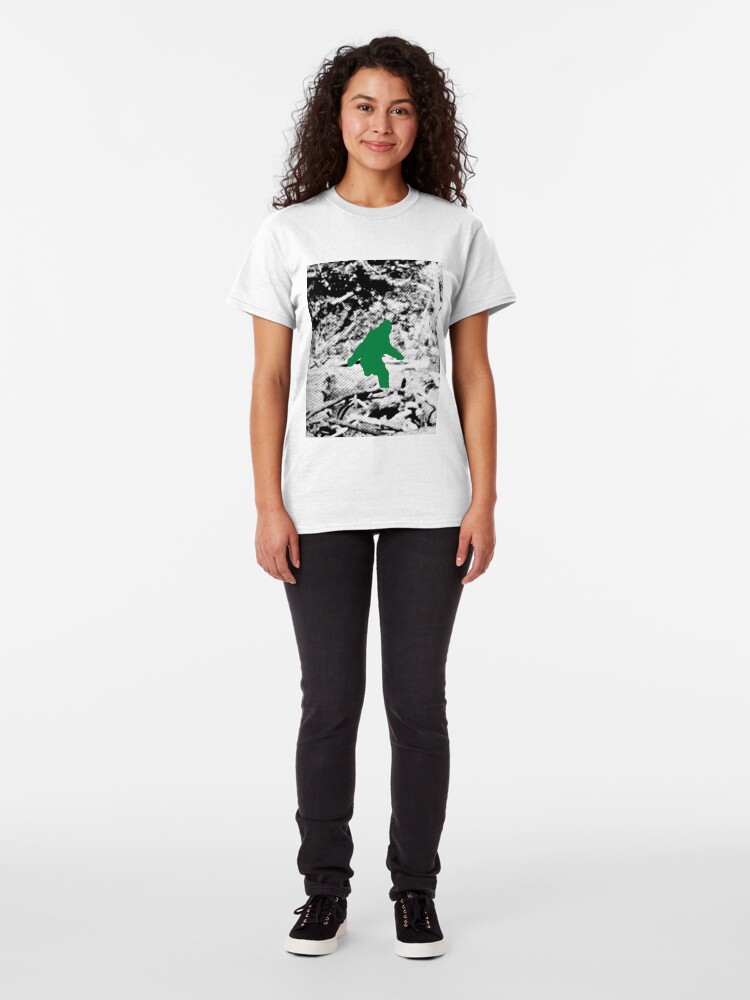 Alternate view of Bigfoot (Green) Classic T-Shirt