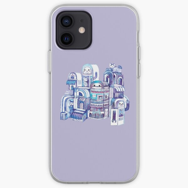Cats in Robot Town iPhone Soft Case