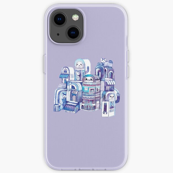 Cats in Robot Town iPhone Soft Case