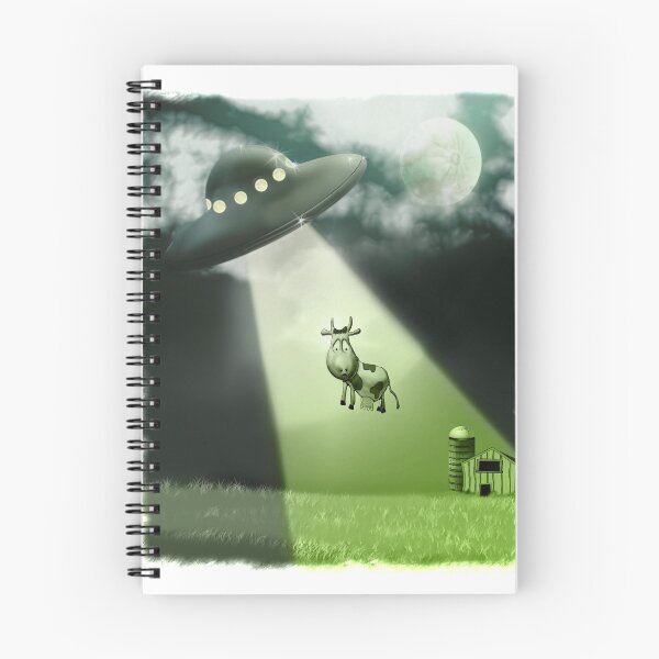 Item preview, Comical UFO Cow Abduction designed and sold by mdkgraphics.