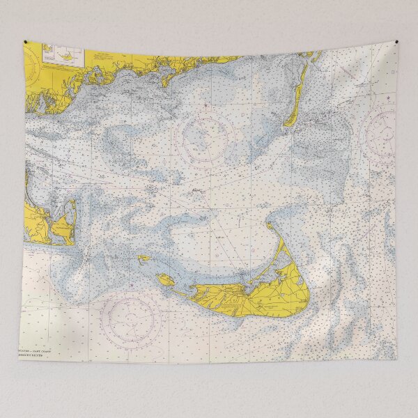 Item preview, Vintage Map of The Nantucket Sound (1966) designed and sold by BravuraMedia.