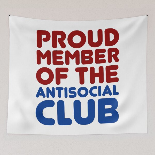 Item preview, Proud Member Of The Antisocial Club Funny Awkward T-Shirt designed and sold by artvia.