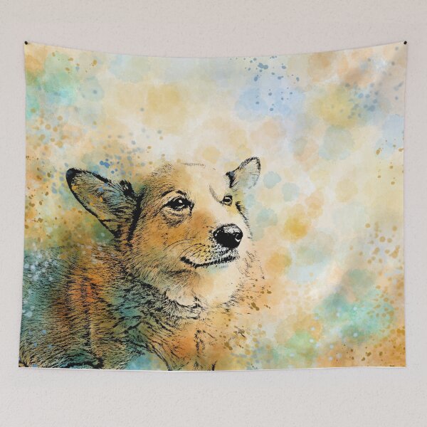 Item preview, Dog 143 Corgi designed and sold by artbylucie.